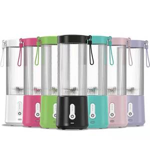 Licuadora Portátil de 401 ml y 600 ml de Capacidad, Carga USB, Funciona con Batería, Multifuncional, Vaso para Jugos de Frutas - Product Image 5