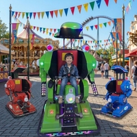 Mesin Permainan Robot Wahana Anak-Anak Berputar 360 Derajat Bertenaga Koin, Mobil Bumper Listrik Taman Hiburan Dengan Radar Keamanan