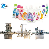 Ligne de production de machines de remplissage et de bouchage automatiques de bouteilles de shampoing, de lessive liquide et de savon liquide