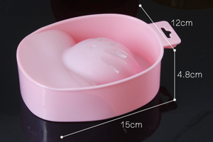 1 pièce dissolvant de lavage à la main Nail Art, <span class=keywords><strong>prix</strong></span> d'usine, bol de trempage DIY Salon Nail Spa traitement de bain outils de manucure - Product Image 5