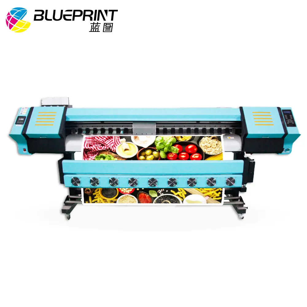 इंकजेट प्रिंटर खाका E218 उच्च गति बड़े प्रारूप vinyl बैनर इंकजेट ecosolvent प्रिंटर