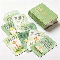 Cartes à jouer personnalisées avec versets bibliques, haute qualité, pour soulager l'anxiété, cartes d'affirmation de prière avec des versets bibliques positifs