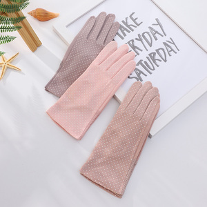 <span class=keywords><strong>Gants</strong></span> d'été personnalisés avec logo, protection solaire UV, écran tactile, antidérapants, en <span class=keywords><strong>soie</strong></span> glacée pour femmes - Product Image 4