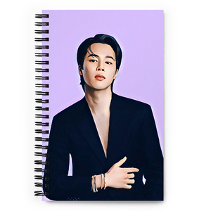 Kpop吉民定制标志A5纸带线圈印刷螺旋笔记本印刷封面标志日记生态记事本廉价促销记事本 - Product Image 1