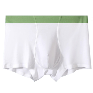 Venta al por mayor de alta calidad de tiro medio hombres Boxer ropa interior blanco sólido sin costuras Modal deporte Casual hombres calzoncillos y calzoncillos - Product Image 4