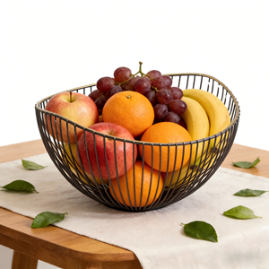 <span class=keywords><strong>Corbeille</strong></span> à fruits en métal, support à fruits et légumes en maille <span class=keywords><strong>de</strong></span> fer - Product Image 1