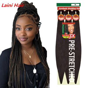 52 pollici Yaki Pre-stirato capelli intrecciati africano moda sintetica ombra <span class=keywords><strong>Extension</strong></span> <span class=keywords><strong>con</strong></span> espressione unica all'uncinetto - Product Image 1