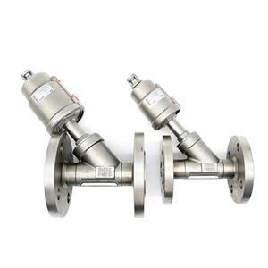 วาล์วปรับมุมแบบลมชนิดสองทางพร้อมหน้าแปลนสแตนเลส JTAIV พร้อมฐานรองรับ DN15-DN100 - Product Image 2