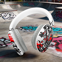Headset Nirkabel Over-Ear OEM 5.3 Desain Kartun Tahan Air untuk Gaming