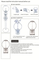 Distributeur automatique commercial de capsule de bonbons d'enfants à jetons de prix usine avec le jouet rebondissant de boule de capsule