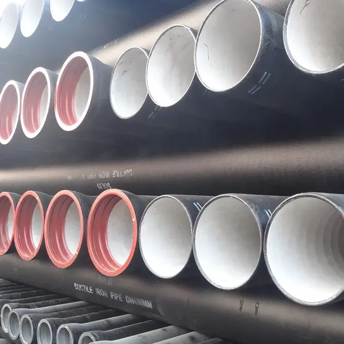 100mm ductile iron pipes Centrifugal Di Ductile Cast Iron Pipe ISO2531/EN545 K9 , C40 Class