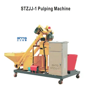 STZJJ-1 מעיכה מכונה תעשייתי נייר עיסת מכונה ביצת מגש דפוס מגרסה מכונה ממוחזר פסולת חולץ מעיכה Instrum