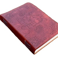 Diario de Cuero Rústico Vintage Personalizado con Borde Irregular, Sin Líneas, para Acuarelas, Libro de Regalo, Grimoire de Sombras, Reciclado, Antiguo, en Blanco