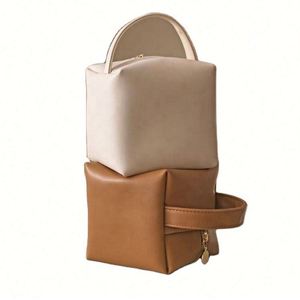 Pochette de voyage portable personnalisée en cuir PU imperméable avec fermeture éclair pour cosmétiques et maquillage – Vente en gros - Product Image 1