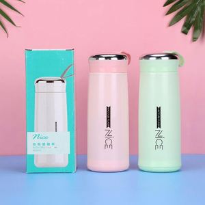 Customize <b>Macaron</b> Nice Advertising Gift Glass Liner Creative 400ml Eco-Friendly Modern Water Thermos Boiling Applicable Adults - Product Image 1