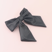 Épingles à cheveux en tissu et alliage pour filles style européen moderne de luxe classiquement élégant avec nœud noir