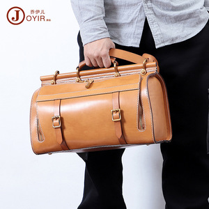 Joyir-Bolso de viaje de cuero auténtico, bandolera resistente al agua de 20-35L para mujeres y hombres, viajes de ocio - Product Image 2
