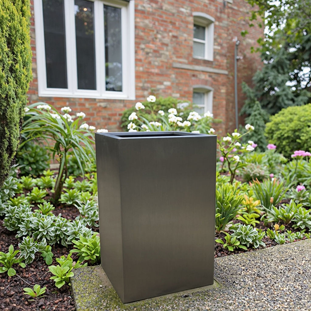 Acier inoxydable argenté