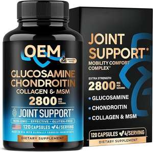 Glucosamine Chondroïtine de Haute Qualité Flexibilité Vitamines Nutritionnelles Santé des Articulations Capsules de Glucosamine Chondroïtine - Product Image 1