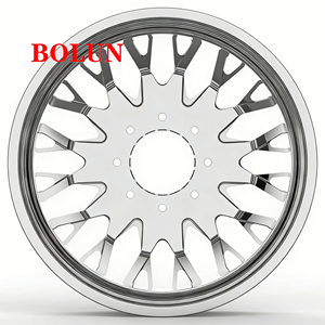ล้อหลังคู่แบบฟอร์จขึ้นรูป Bolun Custom Polished ขนาด 22, <span class=keywords><strong>24</strong></span>, 26, 28, 30 นิ้ว 8*200 <span class=keywords><strong>10</strong></span>*225 10x285.75 สำหรับรถฟอร์ด F350 F450, แรม 3500 - Product Image 2