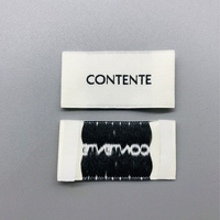 Étiquettes Damask tissées à la Machine, avec Logo de marque personnalisé, haute densité, vente en gros, pièces