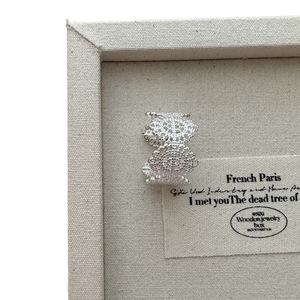 แหวนแฟชั่น S925เงินสเตอร์ลิงสไตล์เกาหลีดีไซน์ลายพระราชวังแบบบริสุทธ์ - Product Image 2