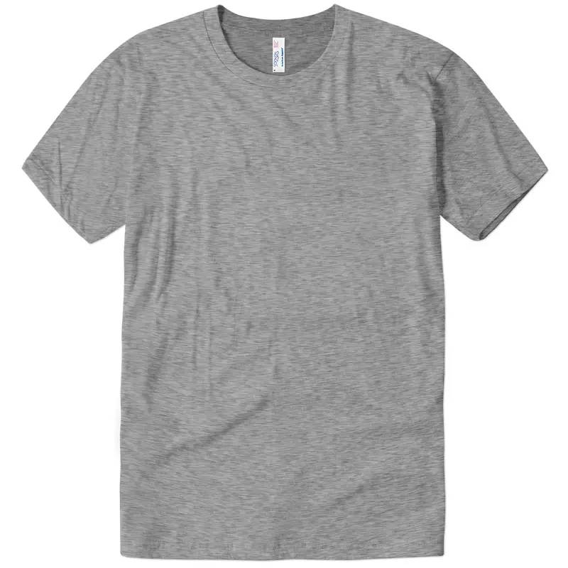 남녀 공통 최고 연약한 남자 적당한 헤더 면 폴리에스테 레이온 티 셔츠 공백 주문 인쇄 보통 t-셔츠 세 배 혼합 t-셔츠