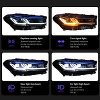 Luces Delanteras LED Premium de 6000K para BMW Serie 5 G30/G38 2018-2023, 12V, Carcasa ABS a Prueba de Polvo, Kit de Actualización Plug-and-Play