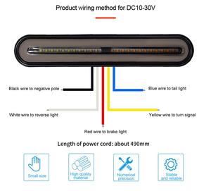 100 LED 4 Trong 1 Không Thấm Nước LED Xe Tải Đuôi Ánh Sáng Phanh Dừng Ánh Sáng Lần Lượt Tín Hiệu Ánh Sáng 10-30V - Product Image 6