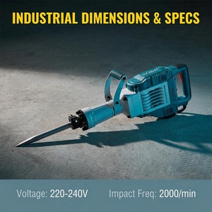 Martillo Demoledor Eléctrico Profesional de Alta Resistencia <span class=keywords><strong>BODA</strong></span> H1-360ES de 1800W y 2000BPM, Rompedor de Concreto Industrial de Alta Potencia - Product Image 6
