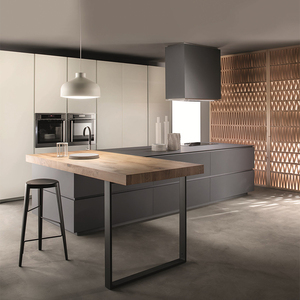 Muebles de cocina etíopes Armarios de cocina de madera de diseño moderno <span class=keywords><strong>simple</strong></span> para espacios pequeños - Product Image 1