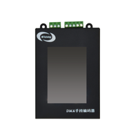 Contrôleur LED DMX512 RGB/RGBW en aluminium avec fonctions programmables pour une utilisation en extérieur, design écologique
