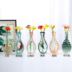 软折叠塑料花瓶/塑料花瓶