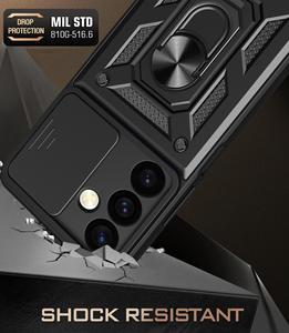 Para <span class=keywords><strong>Samsung</strong></span> S24 Ultra Phone Case TPU + PC Material con función deslizante de ventana de cámara Compatible con S23 S25 Ultra - Product Image 5