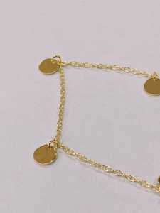 قلادة نسائية صغيرة مطلية بالذهب عيار 18, قلادة نسائية من الفضة الإسترلينية عيار 925 بتصميم صغير مطلي بالذهب عيار 18 - Product Image 3