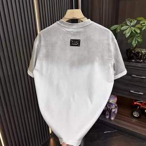 T-shirt décontracté pour homme, coupe classique, manches courtes, imprimé numérique, tricoté de haute qualité, couleur unie, respirant, en Spandex/Polyester - Product Image 3