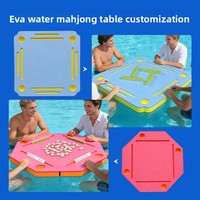 Plateau flottant portable et étanche en mousse EVA à base d'eau pour jeux de société, Mahjong, échecs, cartes, divertissement en piscine et extérieur