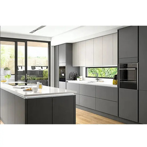 Mobile da Cucina Moderno Minimalista Personalizzato Direttamente dalla Fabbrica Nordamericana per Casa/Appartamento con Pannello in Melamina Lavello e Paraschizzi - Product Image 4