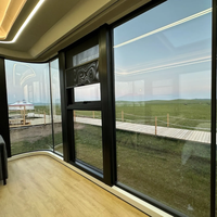 Capsule spatiale insonorisée, maison mobile préfabriquée, module modulaire pour camping en plein air