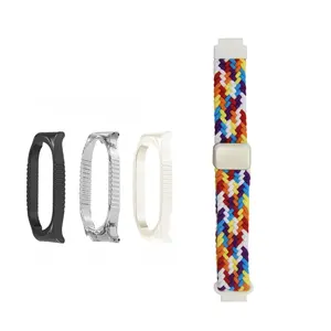 <span class=keywords><strong>Correa</strong></span> de nailon con hebilla magnética + funda de TPU para Xiaomi <span class=keywords><strong>Mi</strong></span> <span class=keywords><strong>Band</strong></span> 3 4 <span class=keywords><strong>5</strong></span> 6 7 8 pulsera suave para reloj inteligente deportivo amigable con la piel <span class=keywords><strong>Correa</strong></span> - Product Image 1