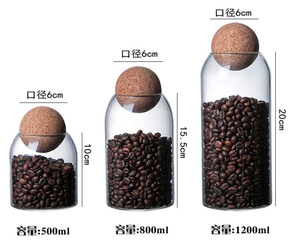 Set Stoples Penyimpanan Bumbu Minimalis Multifungsi 3 Buah dari Kaca Borosilikat dengan Tutup Gabus Buatan Tangan untuk Dapur & Berkemah, Grosir Murah - Product Image 5