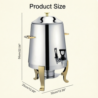 Équipement de buffet d'hôtel, distributeur de jus, machine à café, urne à café en acier inoxydable pour la restauration, urne à café à vendre