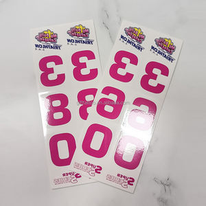 Tatuaje temporal negro Número Carrera Velocidad Pantalla Impermeable Tatuaje deportivo de larga duración Gorro de natación Tatuajes - Product Image 4