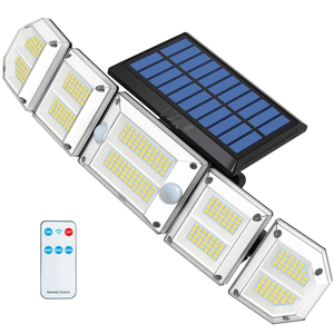 Nouveau modèle d'éclairage solaire de jardin - Lampe solaire à diode électroluminescente étanche IP65 - Lampe de jardin à détecteur de mouvement - Product Image 1