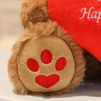 Ours en peluche pour la fête des mères, ours doux avec cœur « Love Mom Happy Mother's Day », cadeau pour maman/grand-mère, commande en gros