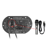 Carte amplificateur SF10 Power 45W pour audio 12/24V 110/220V, caisson de basses, double microphones, 4 ohms, haut-parleurs de voiture 6-10 pouces, caisson de basses