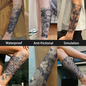 Tatouage temporaire tatouage semi-permanent étanche à la transpiration dure 2 semaines tatouage anti-friction à base de plantes réaliste pour jambe de bras - Product Image 2