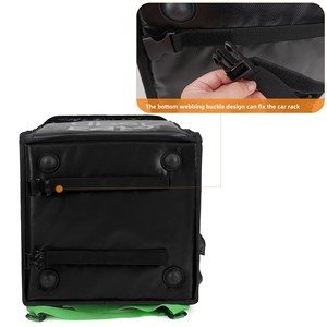 <span class=keywords><strong>Sac</strong></span> à <span class=keywords><strong>dos</strong></span> isotherme imperméable en cuir épaissi pour livraison UberEats, double bandoulière, stock usine - Product Image 5