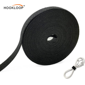 Chất lượng tốt nhất tái sử dụng móc vòng lặp cáp Tie tùy chỉnh chiều rộng chiều dài logo quan hệ cáp móc và vòng lặp dây đeo - Product Image 3