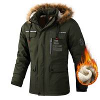 Haute qualité hommes épais manteau hiver chaud décontracté coupe-vent hommes en plein air Parker manteau à capuche veste avec fausse fourrure à capuche manteau